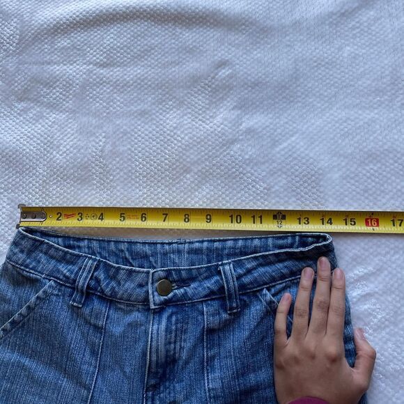 Y2K EMBROIDERED DENIM CARGO CAPRIS - Picture 6 of 7